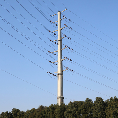 熱いすくいの電流を通された配分の変圧器の電柱の鋼鉄管状の棒の鋼鉄管状の棒