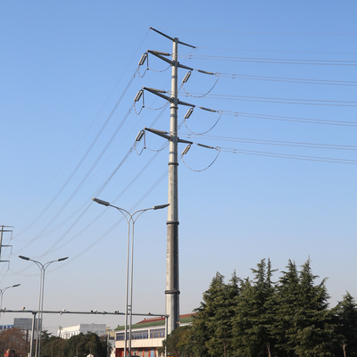 熱いすくいの電流を通された配分の変圧器の電柱の鋼鉄管状の棒の鋼鉄管状の棒