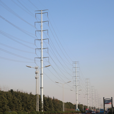 熱いすくいは八角形の電気棒の金属の電信柱の管状の鋼鉄棒に電流を通した