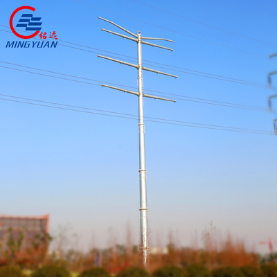 132kv鋼鉄送電線タワー ポールは電力100mの高さに電流を通しました